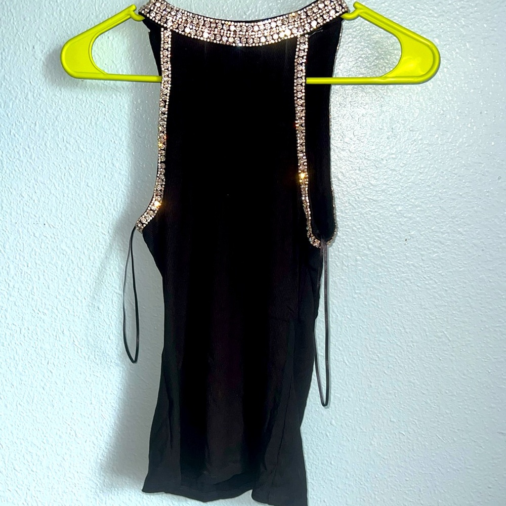 Generation love diamond embroidery top